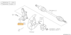 Subaru OEM Knuckle - Front Left (08-14 WRX, 05-13 LGT) | 28313AG030