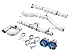 AWE Tuning Cat Back Track Edition Exhaust w/ Vapor Blue Tips Subaru BRZ / Toyota GR86 / 86 / Scion FR-S 2013-2026 | 3020-39279
