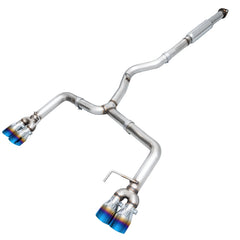 AWE Tuning Cat Back Track Edition Exhaust Vapor Blue Quad 102mm Tips WRX / STI Sedan 2011-2021 | 3020-49074