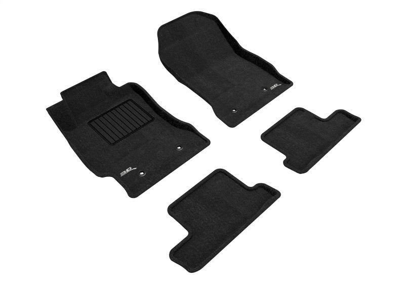 3D MAXpider Elegant 1st 2nd Row Floor Mat Set Black Subaru BRZ 2013-2020 | L1SB00704709