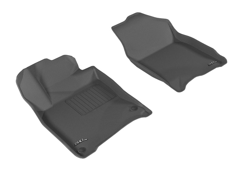 3D MAXpider Kagu Floor Mats - Front Black Honda Civic Si / Type R 2017-2021 | L1HD07411509