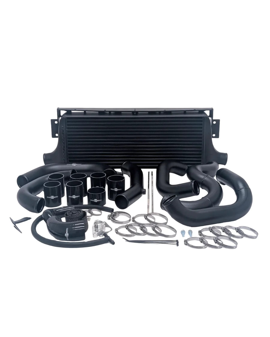 Process West Front Mount Intercooler Black Subaru WRX/STI 2002-2007 RHD Only | PWFMIC02B