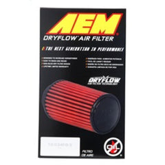 AEM 2.75in Flange ID x 6.25in Base OD x 7in H DryFlow Conical Air Filter | 21-2027DK