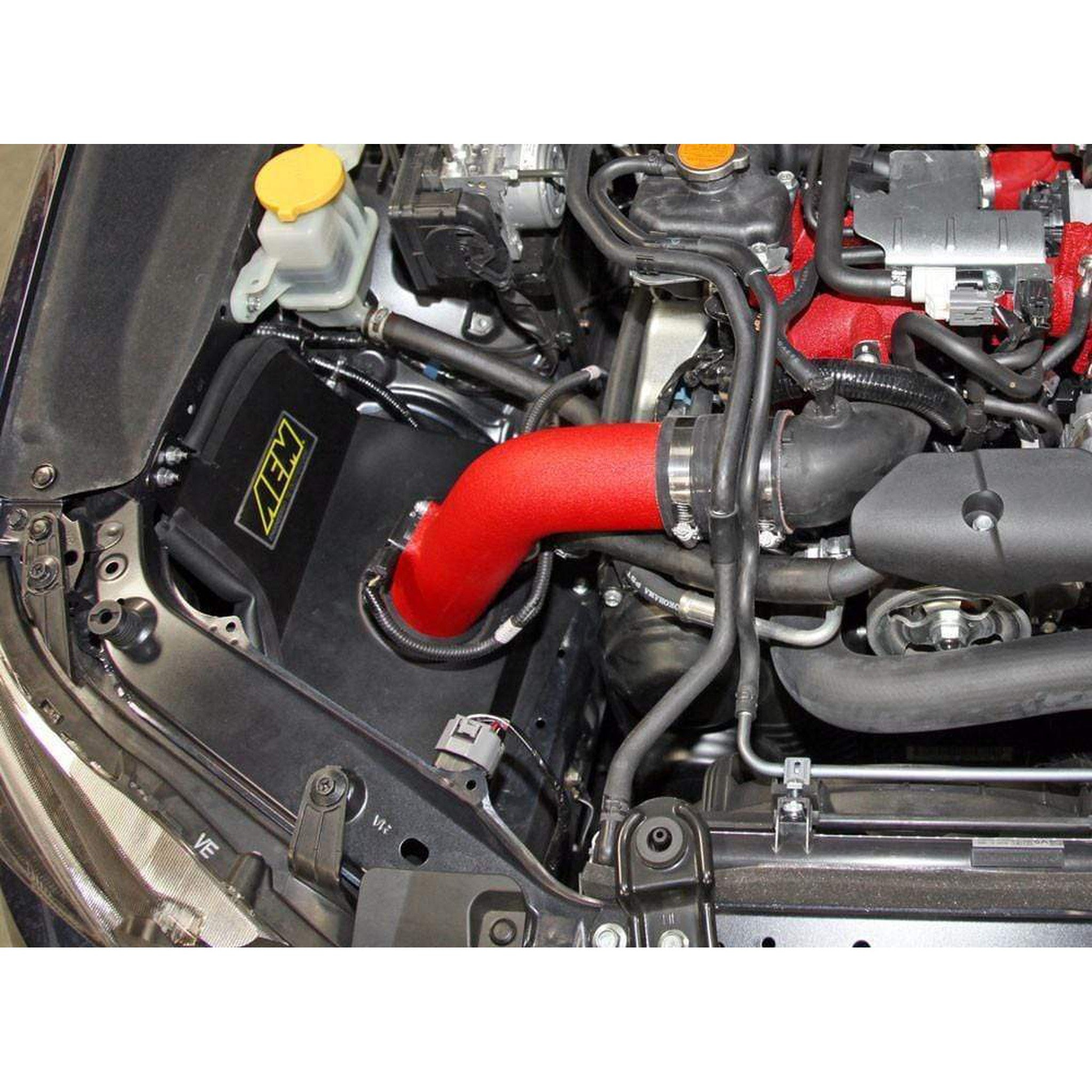 AEM Wrinkle Red Cold Air Intake Subaru WRX STI 2015-2017 | 21-735WR