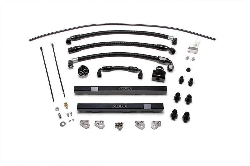 AMS Performance Alpha Fuel Rail Kit w/Regulator Black Nissan GT-R 2009-2025 | ALP.07.07.0002-1