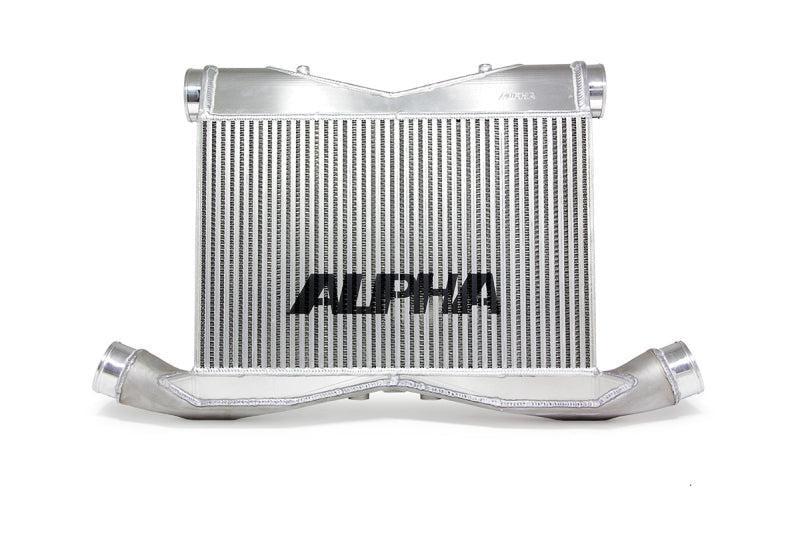 AMS Performance Alpha Race Front Mount Intercooler w/Logo Nissan GT-R 2009-2021 | ALP.07.09.0008-1
