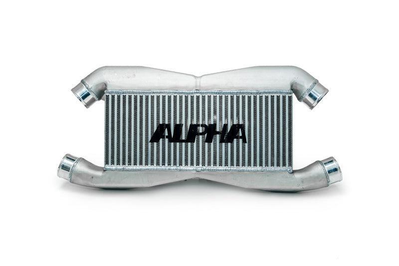 AMS Performance Replacement Alpha Front Mount Intercooler for IC Piping w/Logo Nissan GT-R 2009-2025 | ALP.07.09.0007-1