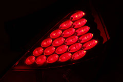ANZO LED Taillights Chrome Red Lens Nissan 350Z 2003-2005 | 321083