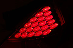 ANZO LED Taillights Chrome Red Lens Nissan 350Z 2003-2005 | 321083
