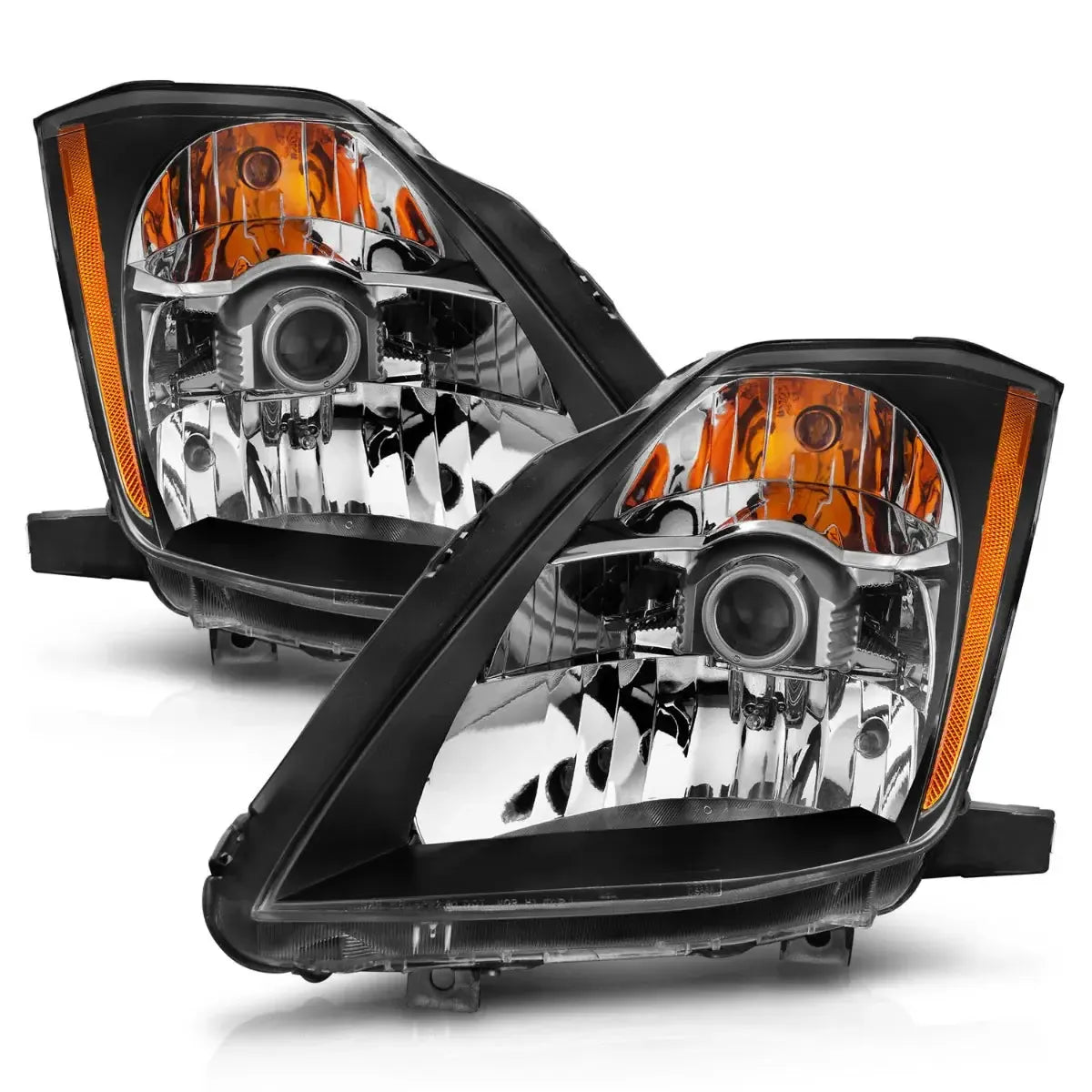 ANZO Projector Headlights Black Nissan 350Z 2003-2005 | 121108