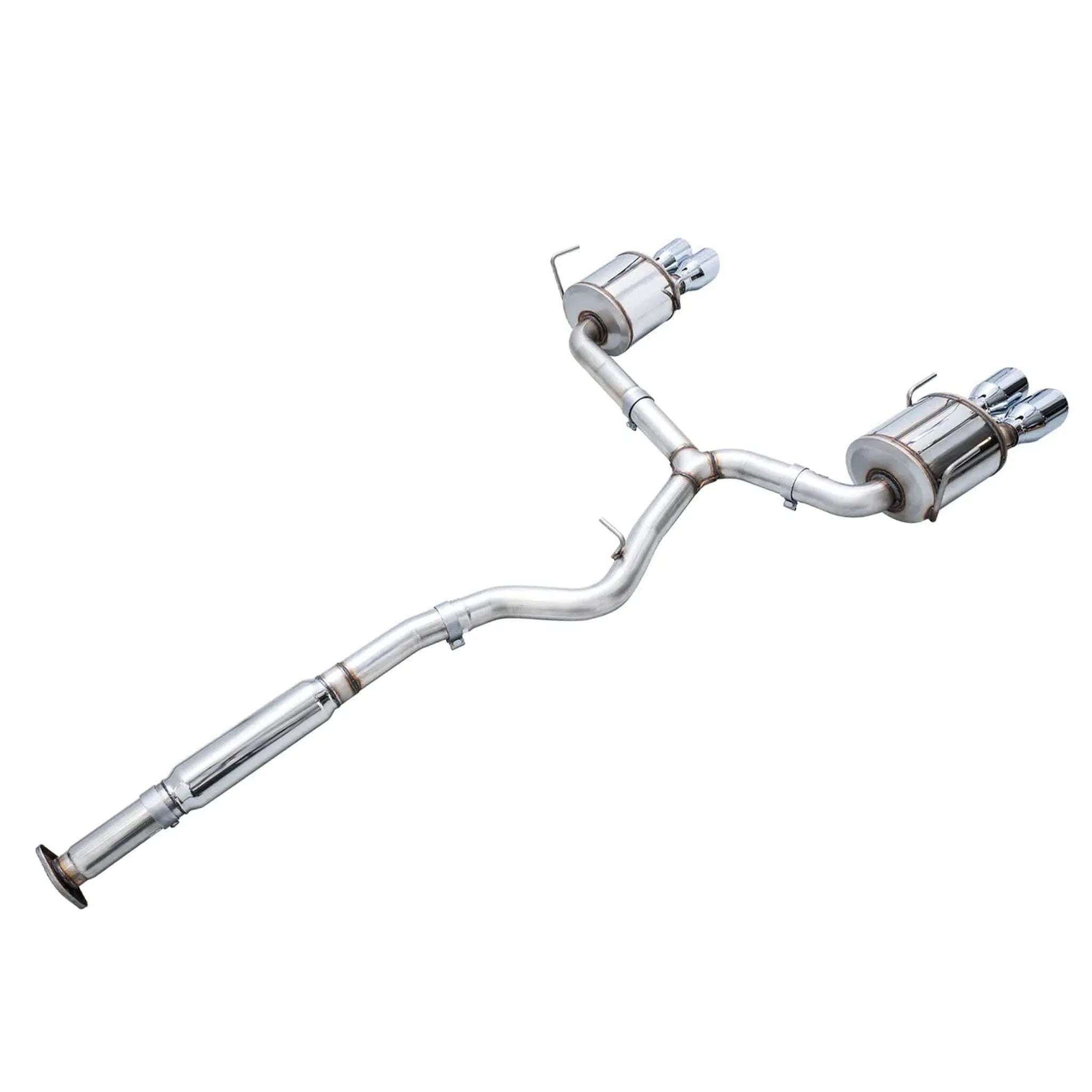 AWE Touring Edition Cat Back Exhaust Chrome Silver Quad Tips Subaru WRX 2022-2026 | 3015-42979