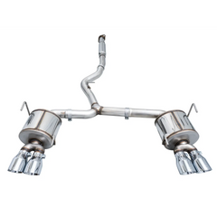 AWE Touring Edition Cat Back Exhaust Chrome Silver Quad Tips Subaru WRX 2022-2026 | 3015-42979