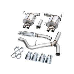 AWE Touring Edition Cat Back Exhaust Chrome Silver Quad Tips Subaru WRX 2022-2026 | 3015-42979