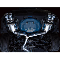 AWE Touring Edition Cat Back Exhaust Chrome Silver Quad Tips Subaru WRX 2022-2026 | 3015-42979