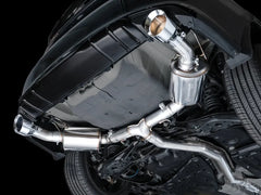 AWE Tuning Cat Back Touring Exhaust Dual Chrome Silver Tip Honda Civic Si 2022-2026 | 3015-32331