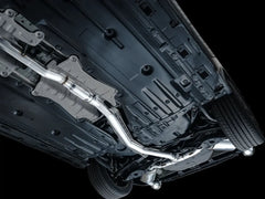 AWE Tuning Cat Back Touring Exhaust Dual Chrome Silver Tip Honda Civic Si 2022-2026 | 3015-32331
