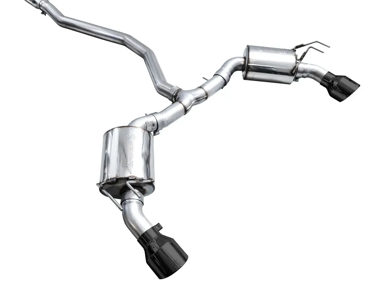 AWE Tuning Cat Back Touring Exhaust Dual Diamond Black Tips Honda Civic Si 2022-2026 | 3015-33331