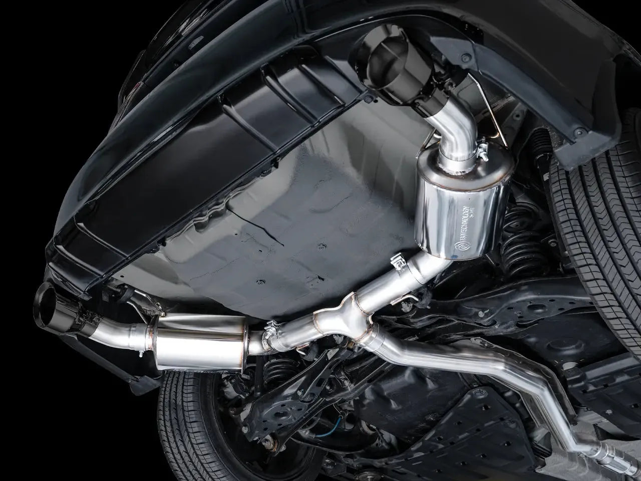 AWE Tuning Cat Back Touring Exhaust Dual Diamond Black Tips Honda Civic Si 2022-2026 | 3015-33331