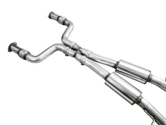 AWE Tuning Cat Back Track Edition Exhaust w/ Chrome Silver Tips Nissan Z 2023-2025 | 3020-32400
