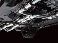AWE Tuning Cat Back Track Edition Exhaust w/ Chrome Silver Tips Nissan Z 2023-2025 | 3020-32400