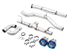 AWE Tuning Cat Back Track Edition Exhaust w/ Vapor Blue Tips Subaru BRZ / Toyota GR86 / 86 / Scion FR-S 2013-2026 | 3020-39279