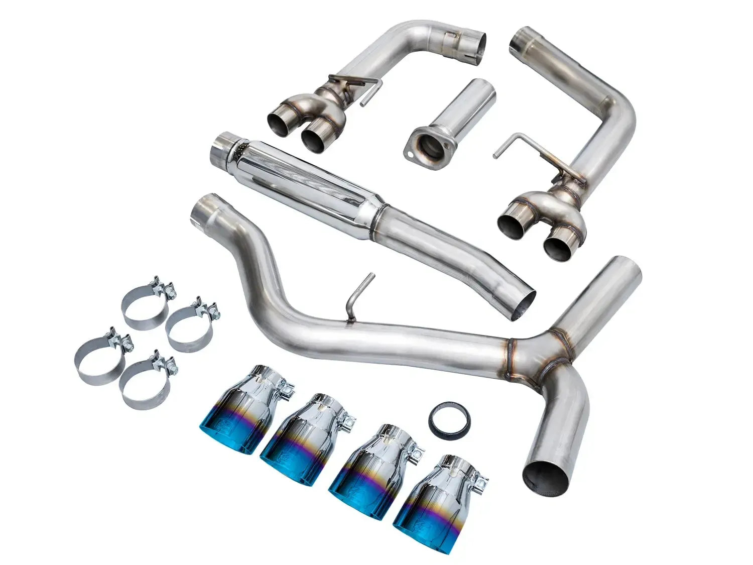 AWE Tuning Cat Back Track Edition Exhaust w/ Vapor Blue Tips Subaru WRX 2022-2026 | 3020-49979