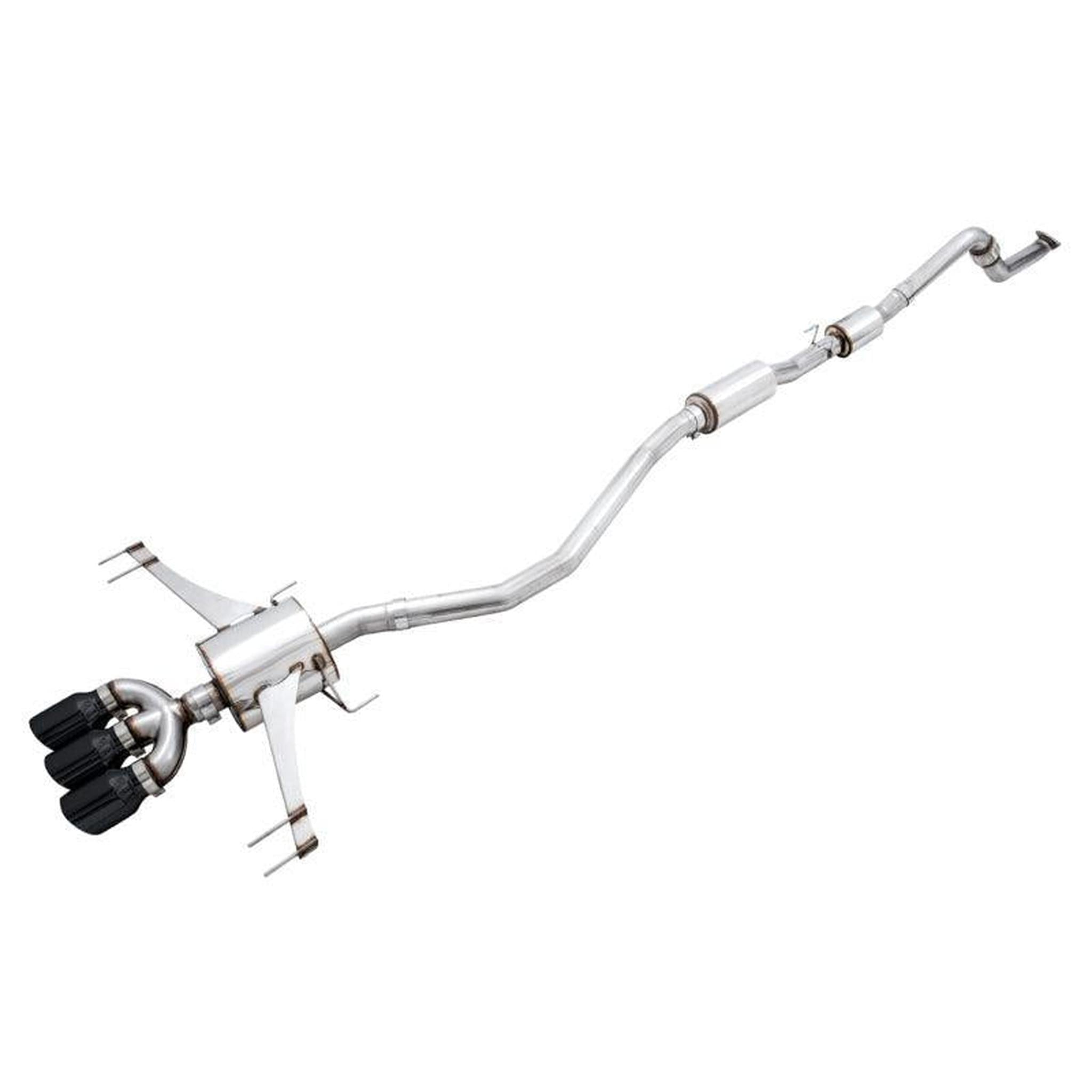 AWE Tuning Touring Edition Cat Back Exhaust w/ Black Tips Honda Civic Type R 2017-2021 | 3015-43000