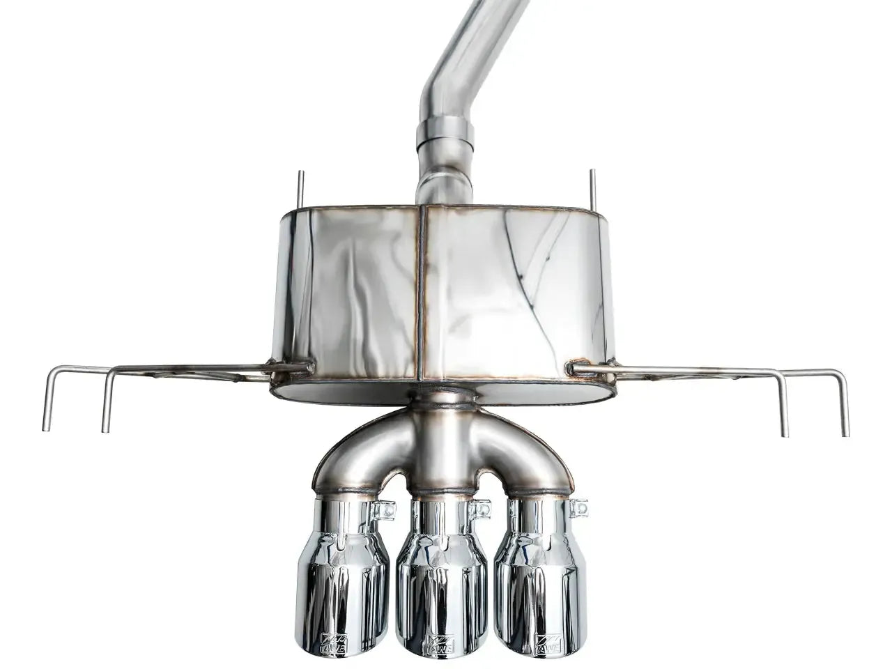 AWE Tuning Touring Edition Cat Back Exhaust w/ Triple Chrome Silver Tips Honda Civic Type R 2023-2025 | 3015-52287