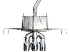AWE Tuning Touring Edition Cat Back Exhaust w/ Triple Chrome Silver Tips Honda Civic Type R 2023-2025 | 3015-52287