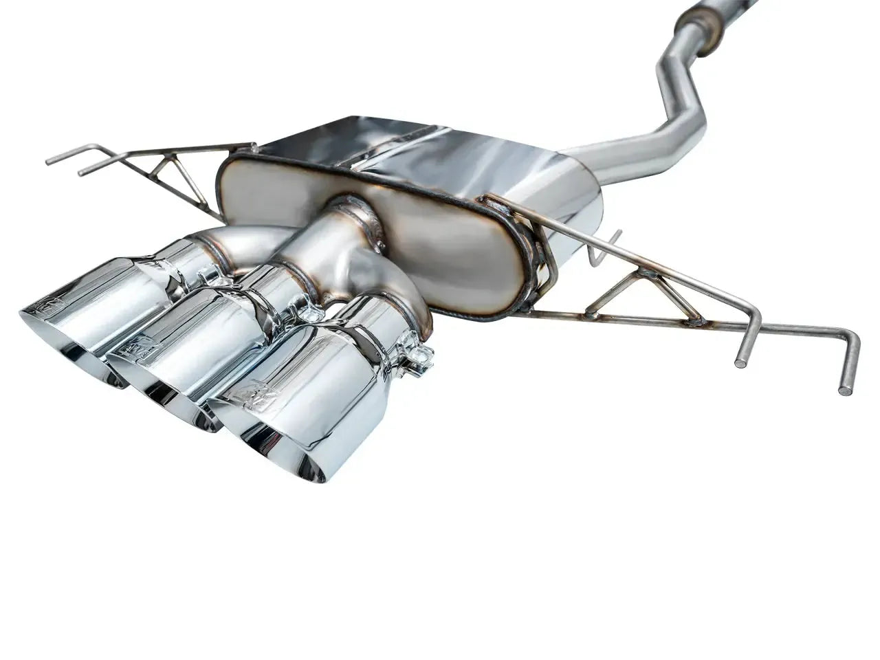 AWE Tuning Touring Edition Cat Back Exhaust w/ Triple Chrome Silver Tips Honda Civic Type R 2023-2025 | 3015-52287