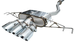 AWE Tuning Touring Edition Cat Back Exhaust w/ Triple Chrome Silver Tips Honda Civic Type R 2023-2025 | 3015-52287
