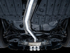 AWE Tuning Touring Edition Cat Back Exhaust w/ Triple Chrome Silver Tips Honda Civic Type R 2023-2025 | 3015-52287