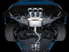 AWE Tuning Touring Edition Cat Back Exhaust w/ Triple Chrome Silver Tips Honda Civic Type R 2023-2025 | 3015-52287