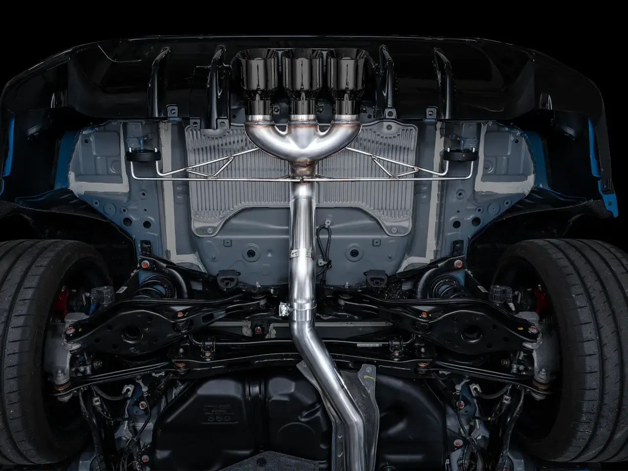 AWE Tuning Track Edition Cat Back Exhaust w/ Triple Diamond Black Tips Honda Civic Type R 2023-2025 | 3020-53287