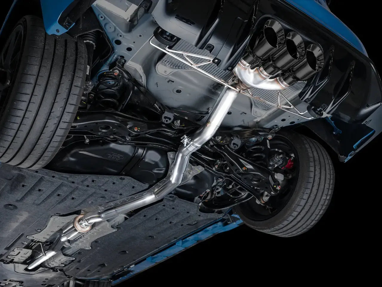 AWE Tuning Track Edition Cat Back Exhaust w/ Triple Diamond Black Tips Honda Civic Type R 2023-2025 | 3020-53287