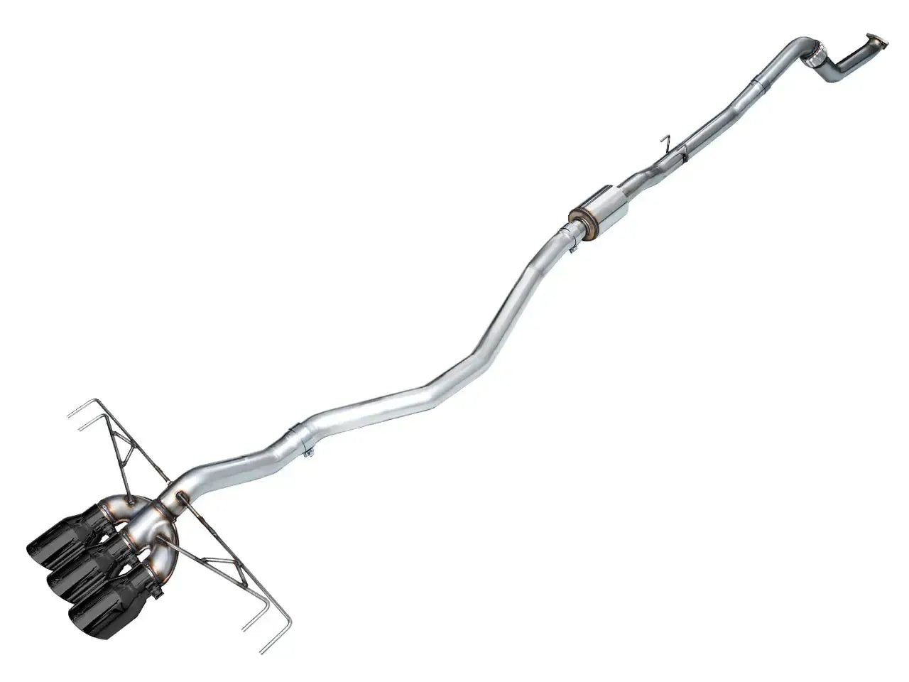 AWE Tuning Track Edition Cat Back Exhaust w/ Triple Diamond Black Tips Honda Civic Type R 2023-2025 | 3020-53287