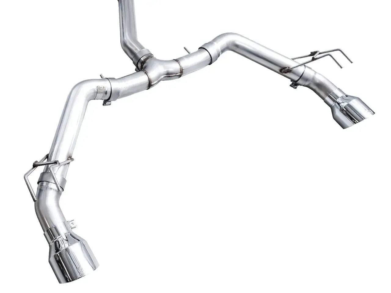 AWE Tuning Track Edition Catback Exhaust Dual Chrome Silver Tips Honda Civic Si 2022-2026 | 3020-32331
