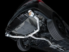 AWE Tuning Track Edition Catback Exhaust Dual Chrome Silver Tips Honda Civic Si 2022-2026 | 3020-32331