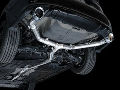 AWE Tuning Track Edition Catback Exhaust Dual Chrome Silver Tips Honda Civic Si 2022-2026 | 3020-32331