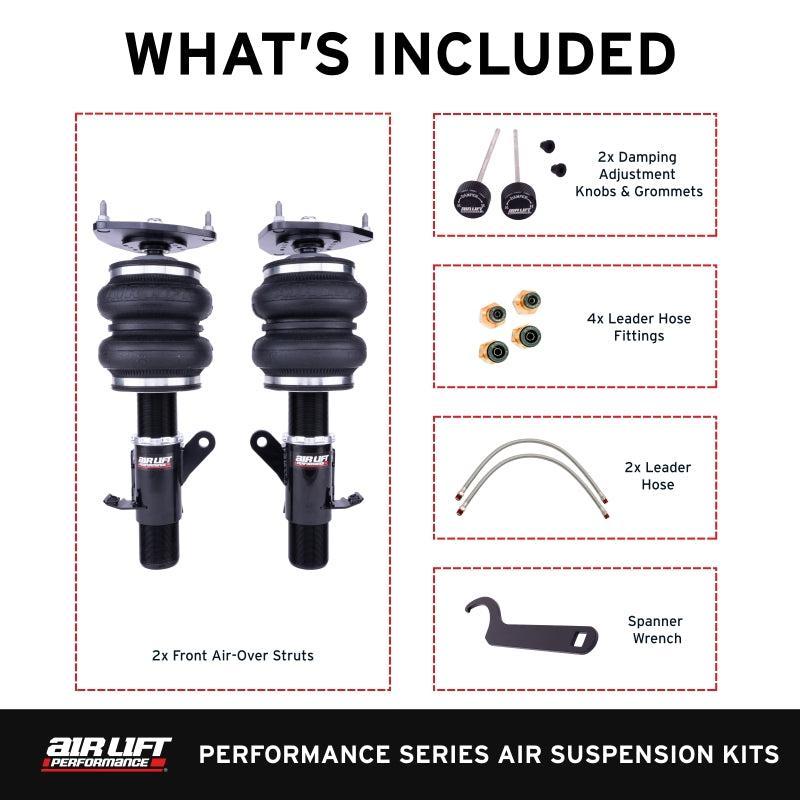 Air Lift Performance Front Air Suspension Kit Subaru BRZ 13-26 / Toyota 86/GR86 17-26 / Scion FR-S 13-16 | 76006