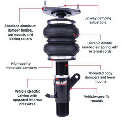 Air Lift Performance Front Air Suspension Kit Subaru BRZ 13-26 / Toyota 86/GR86 17-26 / Scion FR-S 13-16 | 76006