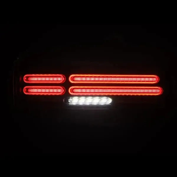 AlphaRex NOVA Quad-Loop Prismatic LED Tail Lights Black w/ Smoked Lens Nissan Z 2023-2025 | 691012