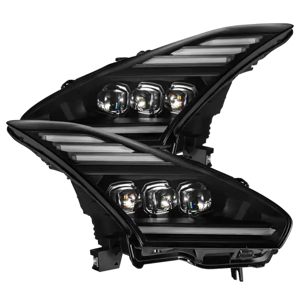AlphaRex NOVA-Series LED Projector Headlights Black Nissan GT-R 2009-2024 | 880359