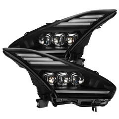 AlphaRex NOVA-Series LED Projector Headlights Black Nissan GT-R 2009-2024 | 880359
