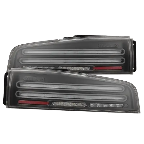AlphaRex NOVA Twin-Loop Prismatic LED Tail Lights Black w/ Smoked Lens Nissan Z 2023-2025 | 691010