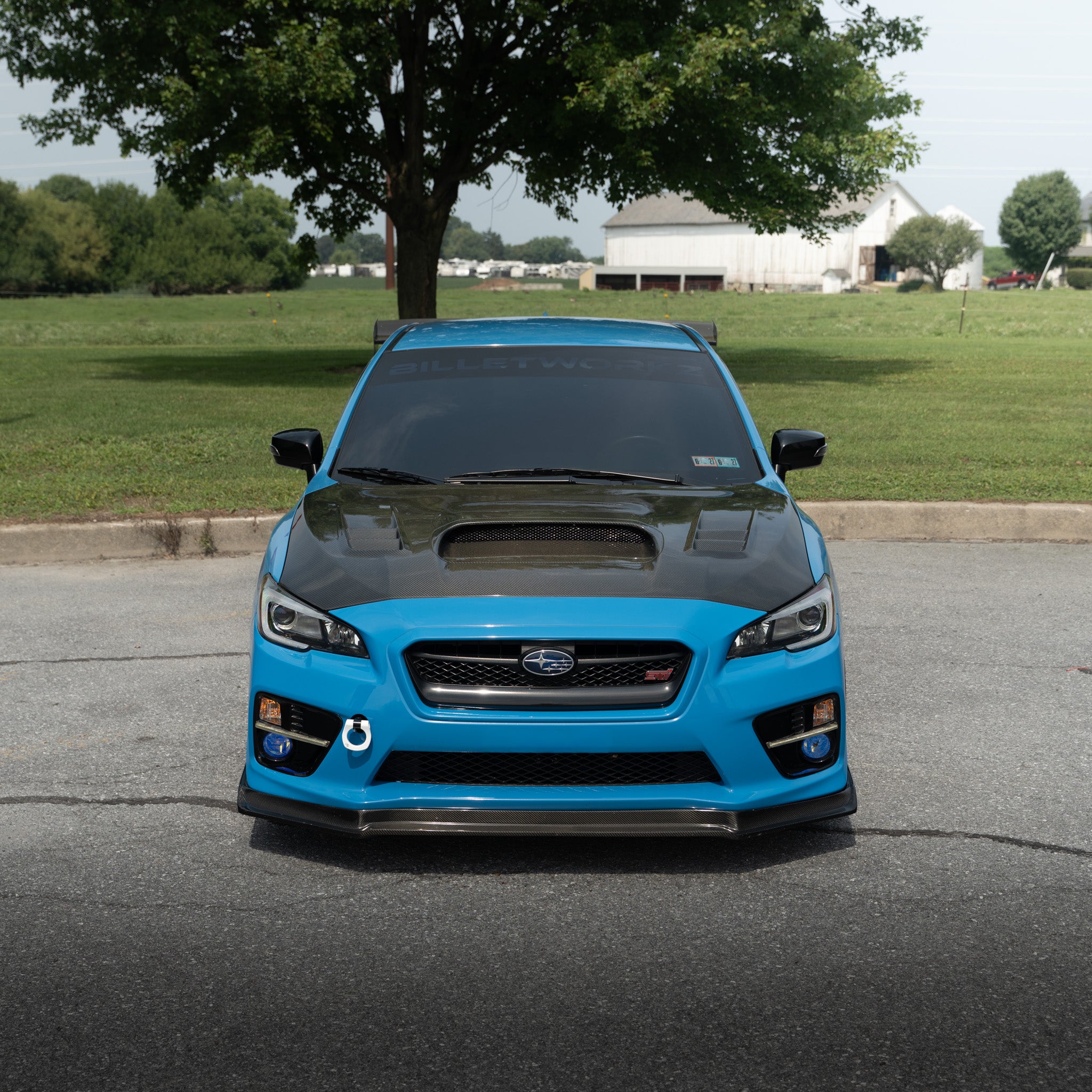 BilletWorkz Tow Hook Front - Gloss White Subaru WRX / STI 2015-2017 | BW-TOW-SUB-VA1-F-GWHT