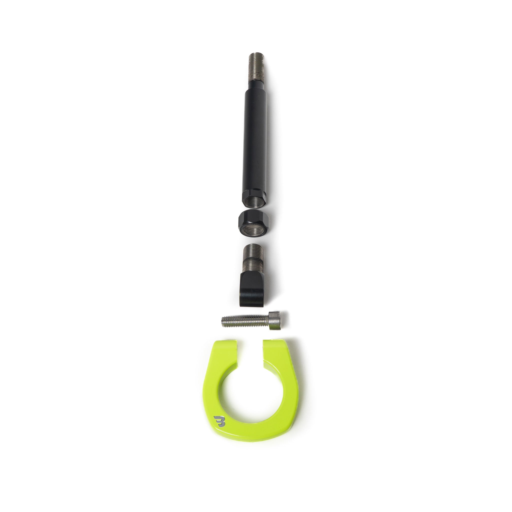 BilletWorkz Tow Hook Front - Neon Yellow Subaru BRZ / Toyota GR86 2022-2026 | BW-TOW-SUB-BRZ2-F-NYEL