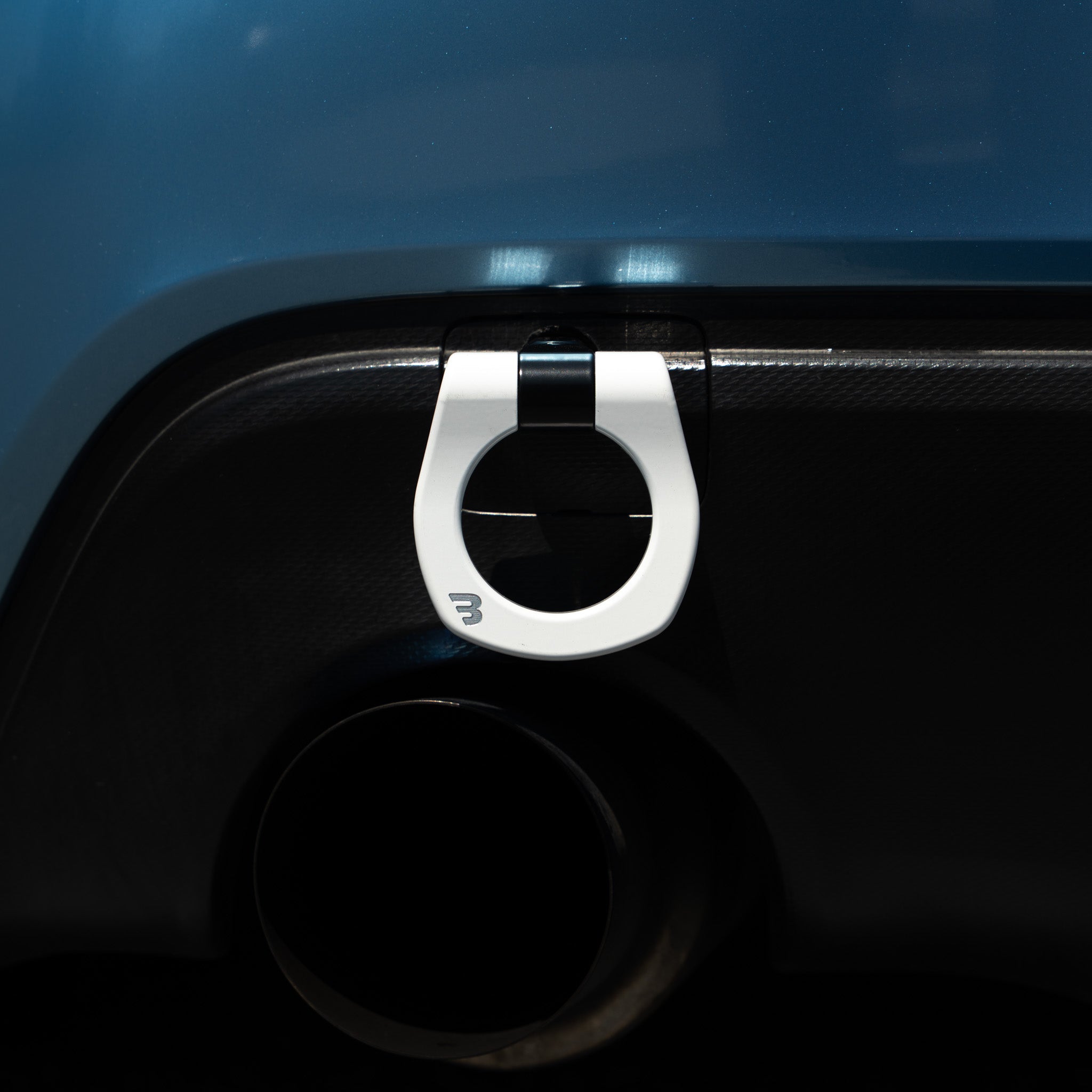 BilletWorkz Tow Hook Rear - Gloss White BRZ / FR-S / 86 2013-2020 | BW-TOW-SUB-BRZ1-R-GWHT