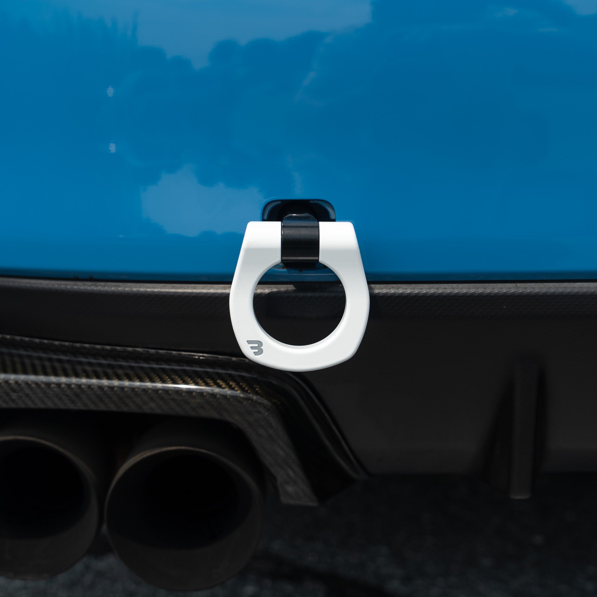 BilletWorkz Tow Hook Rear - Gloss White Subaru WRX / STI 2015-2017 | BW-TOW-SUB-VA1-R-GWHT