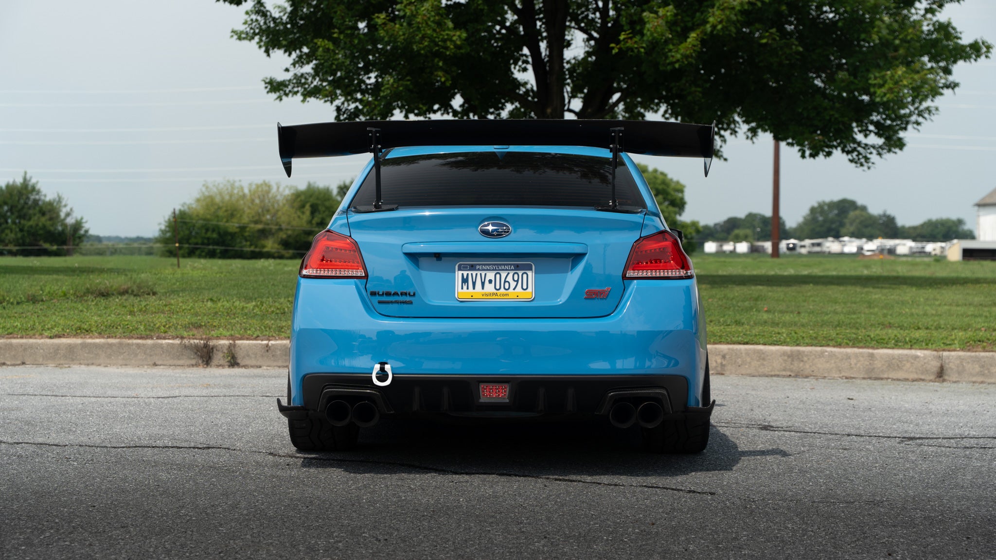 BilletWorkz Tow Hook Rear - Gloss White Subaru WRX / STI 2015-2017 | BW-TOW-SUB-VA1-R-GWHT
